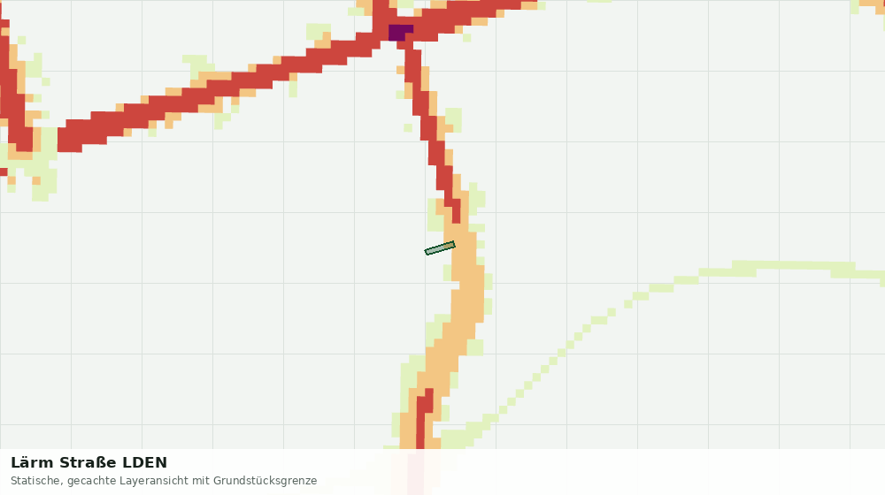 Statische Kartenansicht: Lärm Straße LDEN