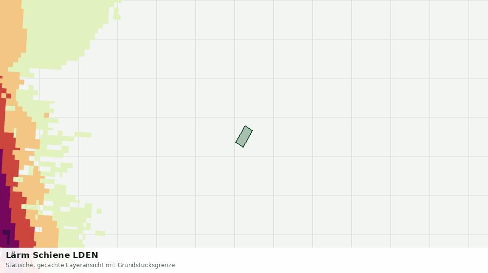Statische Kartenansicht: Lärm Schiene LDEN