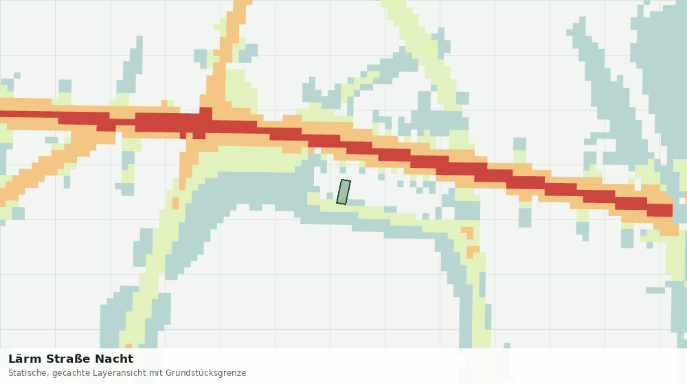 Statische Kartenansicht: Lärm Straße Nacht