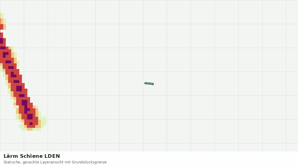 Statische Kartenansicht: Lärm Schiene LDEN
