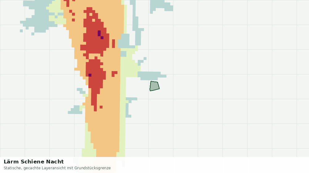Statische Kartenansicht: Lärm Schiene Nacht