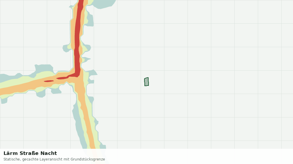 Statische Kartenansicht: Lärm Straße Nacht