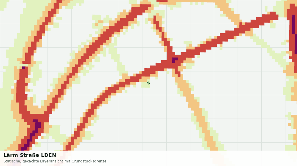 Statische Kartenansicht: Lärm Straße LDEN