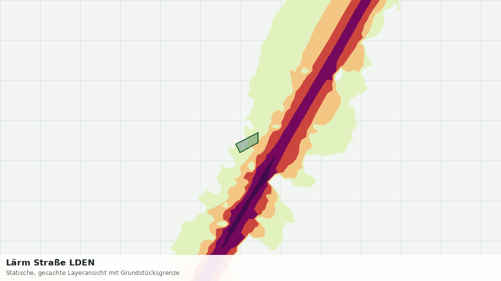 Statische Kartenansicht: Lärm Straße LDEN