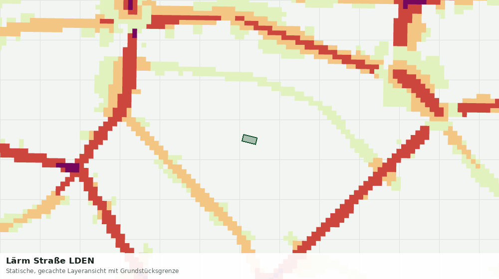 Statische Kartenansicht: Lärm Straße LDEN