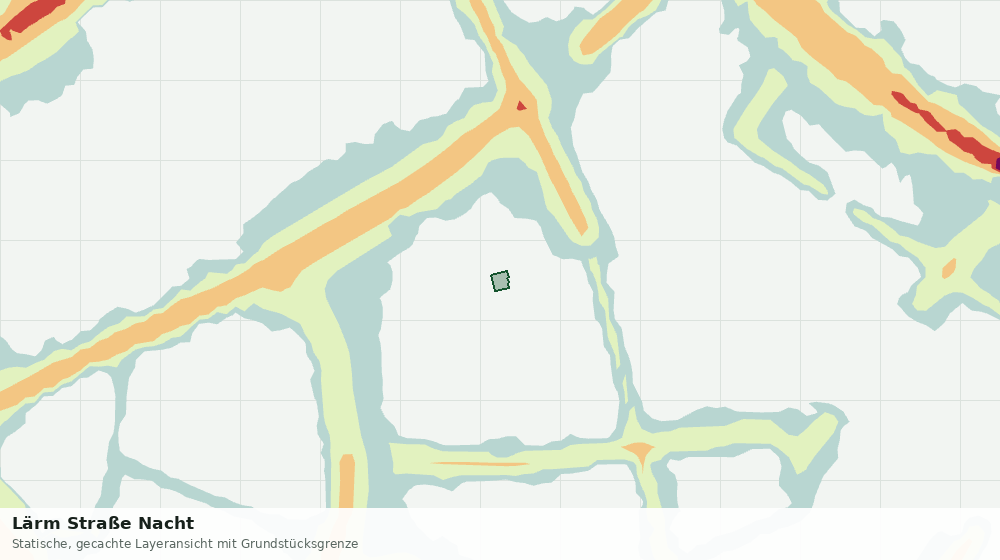 Statische Kartenansicht: Lärm Straße Nacht