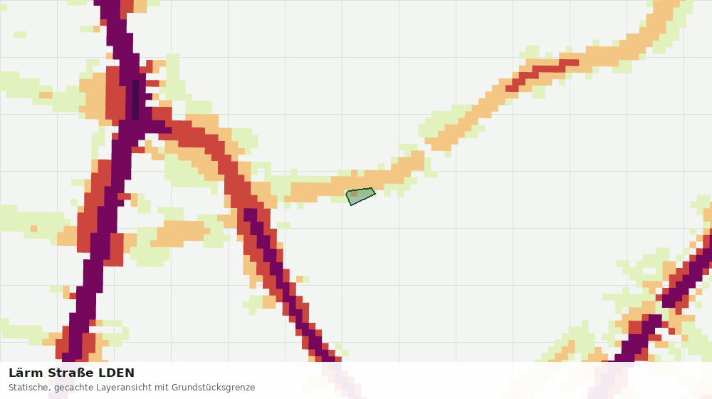 Statische Kartenansicht: Lärm Straße LDEN