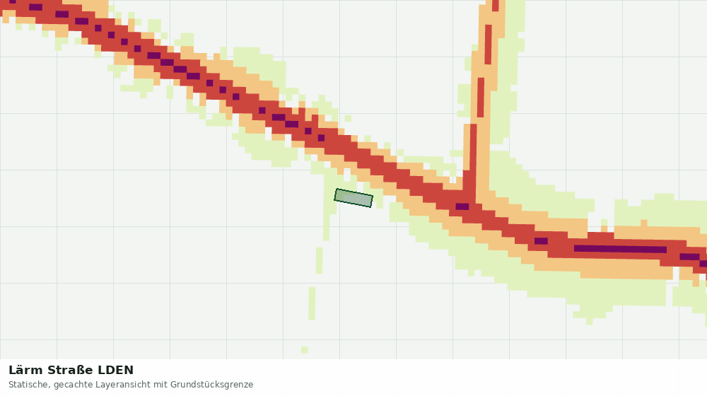Statische Kartenansicht: Lärm Straße LDEN