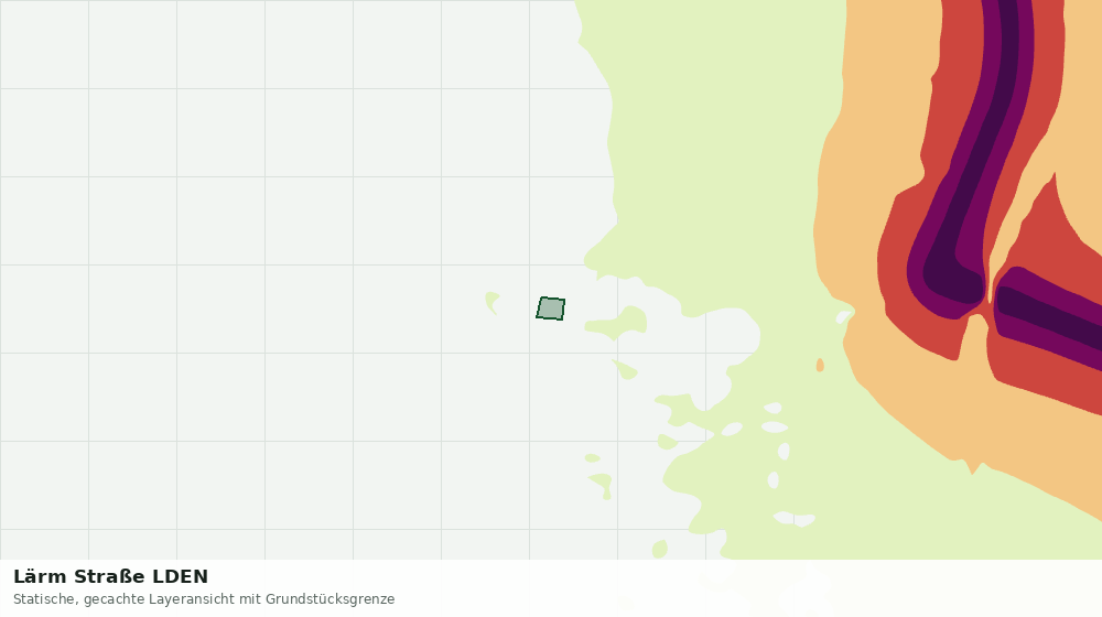 Statische Kartenansicht: Lärm Straße LDEN