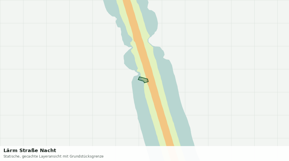 Statische Kartenansicht: Lärm Straße Nacht