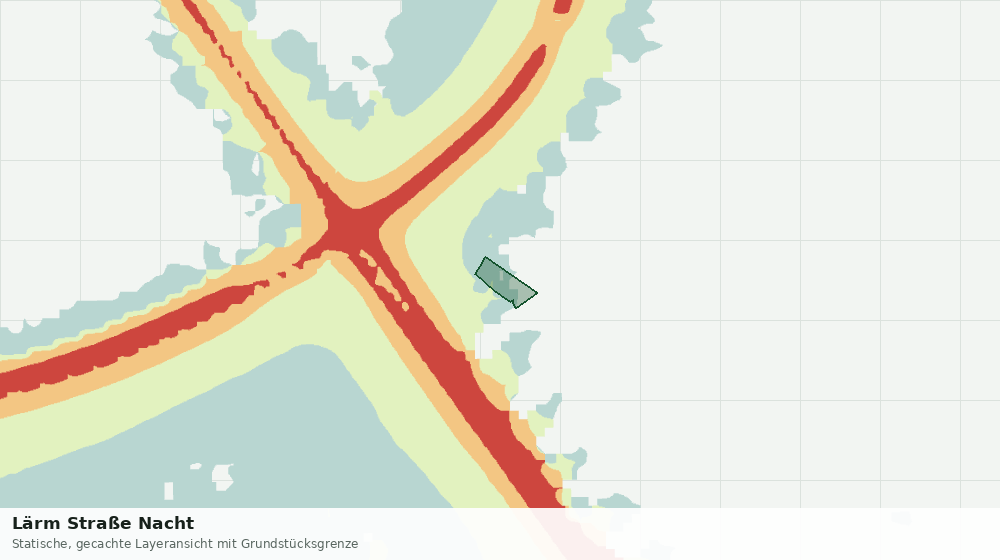 Statische Kartenansicht: Lärm Straße Nacht