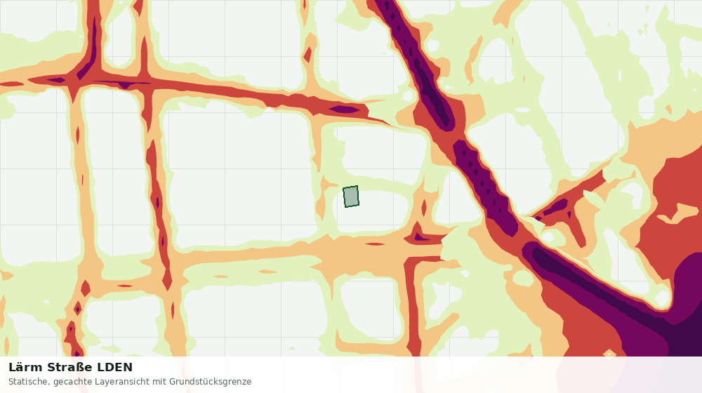 Statische Kartenansicht: Lärm Straße LDEN