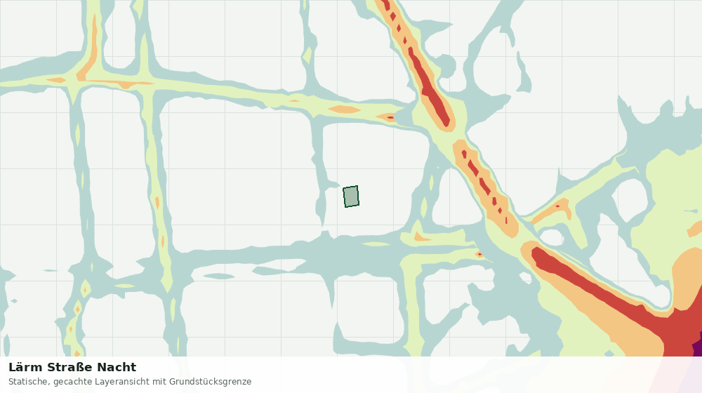 Statische Kartenansicht: Lärm Straße Nacht