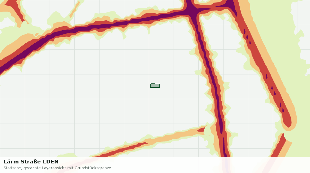 Statische Kartenansicht: Lärm Straße LDEN
