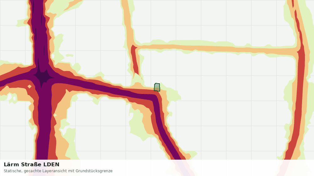 Statische Kartenansicht: Lärm Straße LDEN