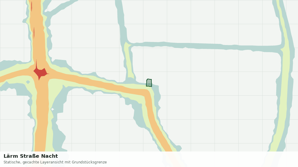 Statische Kartenansicht: Lärm Straße Nacht