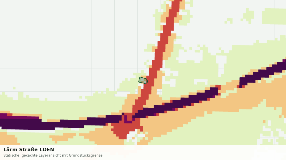 Statische Kartenansicht: Lärm Straße LDEN