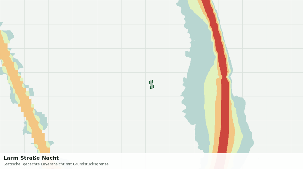 Statische Kartenansicht: Lärm Straße Nacht
