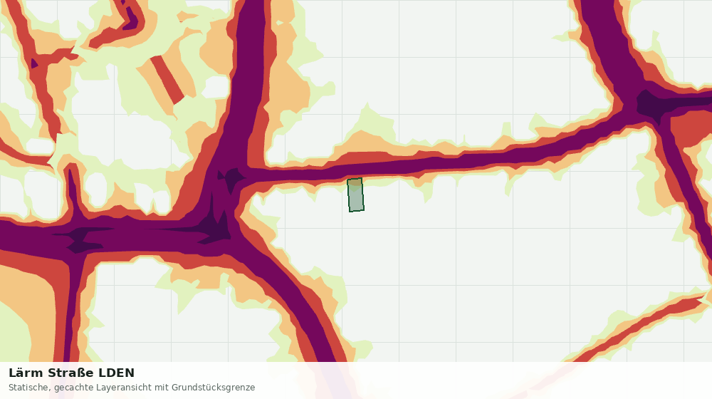 Statische Kartenansicht: Lärm Straße LDEN