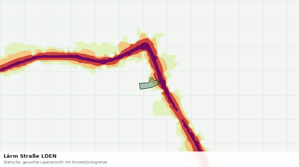 Statische Kartenansicht: Lärm Straße LDEN