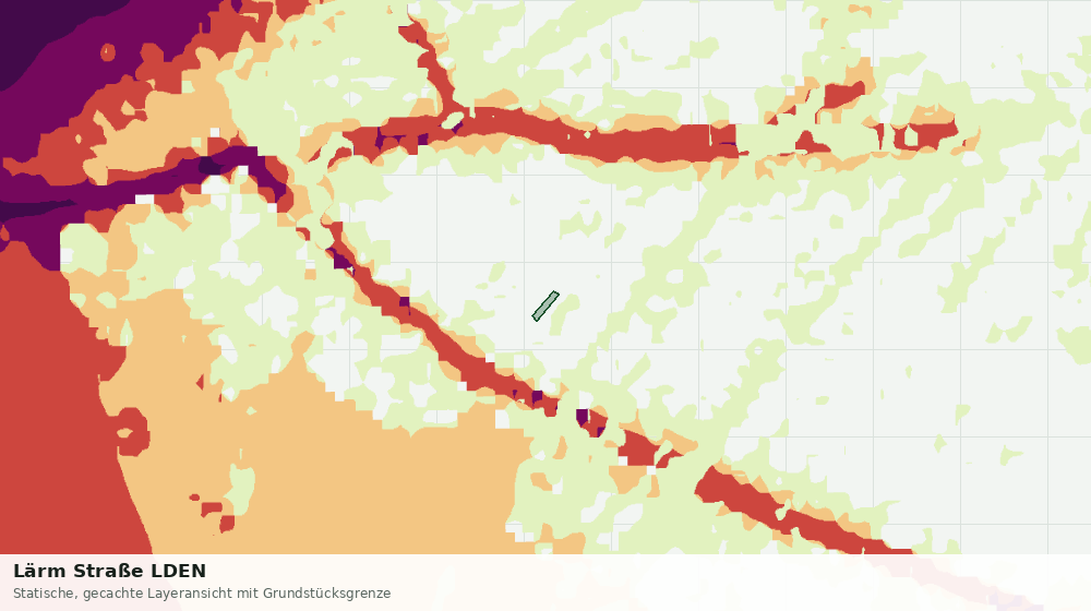Statische Kartenansicht: Lärm Straße LDEN