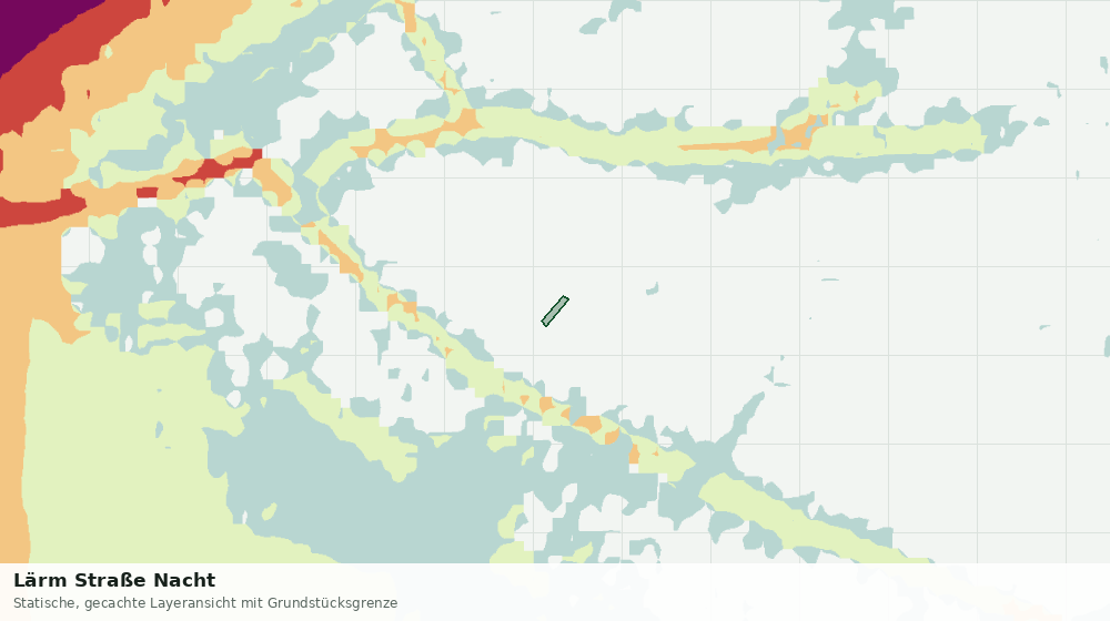 Statische Kartenansicht: Lärm Straße Nacht