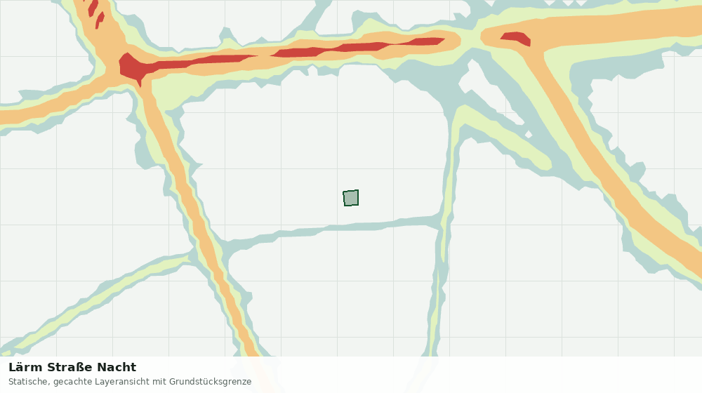 Statische Kartenansicht: Lärm Straße Nacht