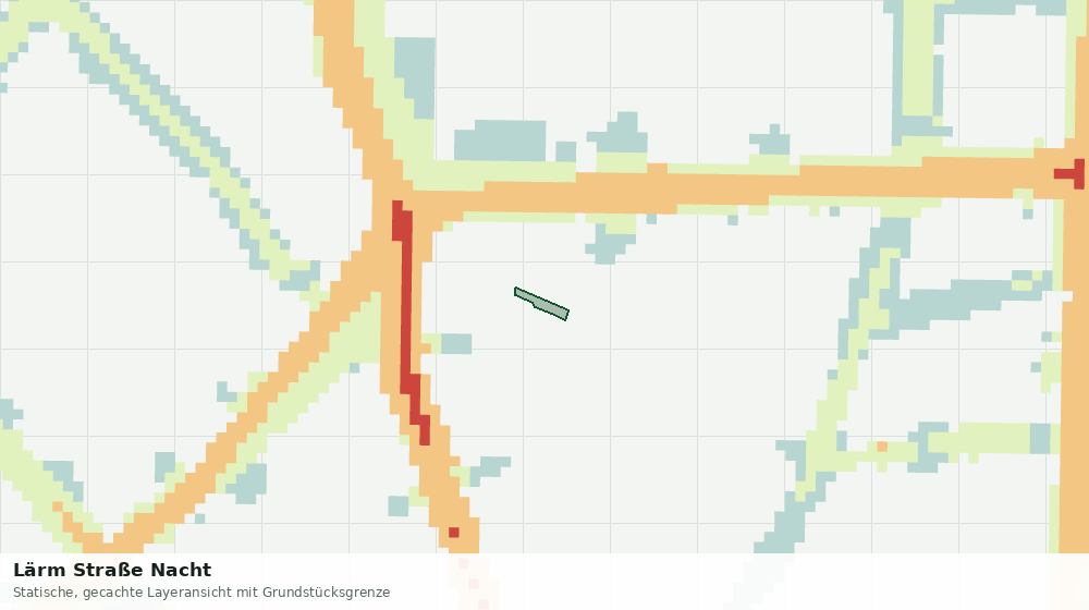 Statische Kartenansicht: Lärm Straße Nacht