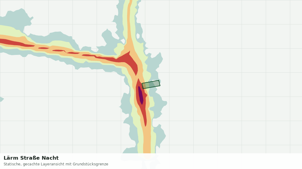 Statische Kartenansicht: Lärm Straße Nacht