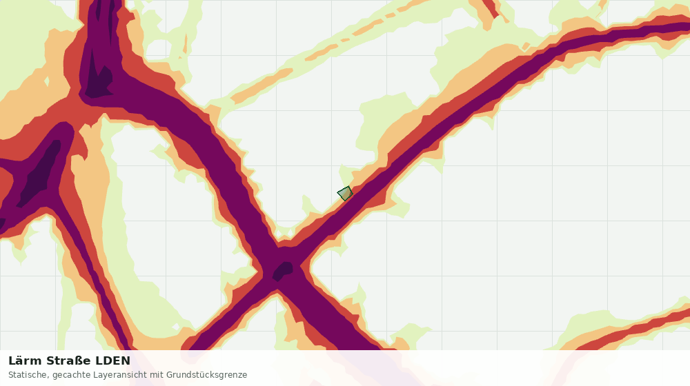 Statische Kartenansicht: Lärm Straße LDEN