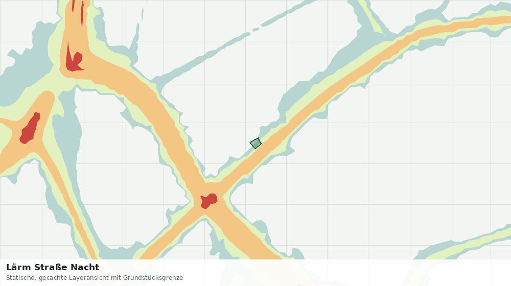 Statische Kartenansicht: Lärm Straße Nacht