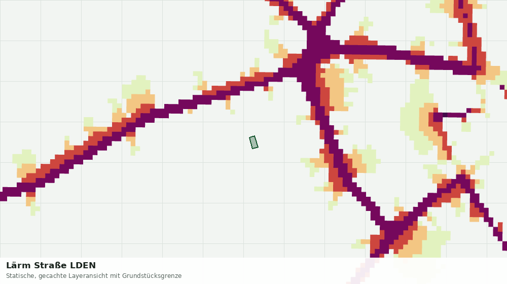 Statische Kartenansicht: Lärm Straße LDEN