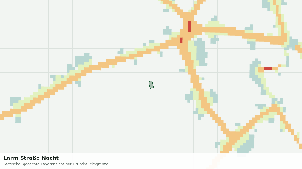 Statische Kartenansicht: Lärm Straße Nacht