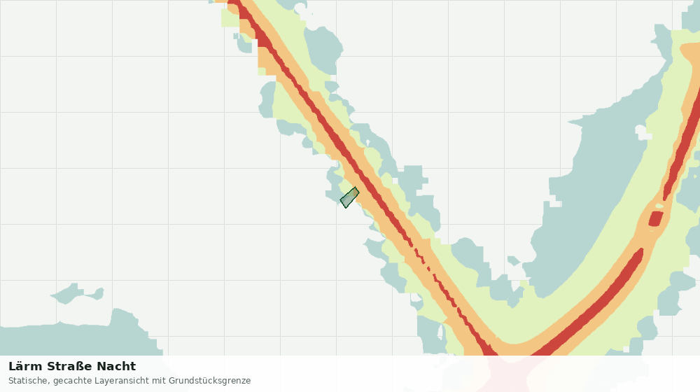 Statische Kartenansicht: Lärm Straße Nacht