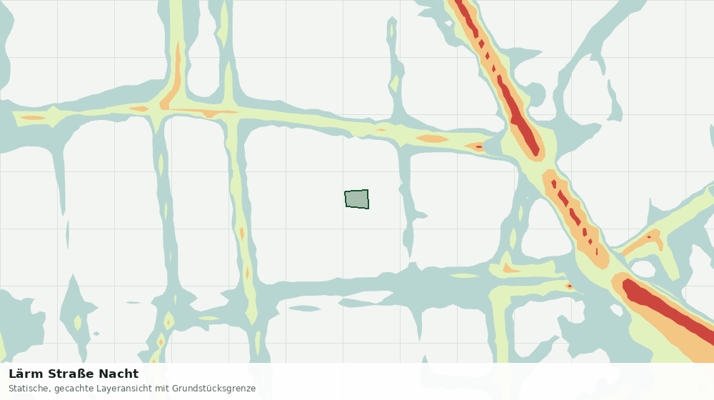 Statische Kartenansicht: Lärm Straße Nacht