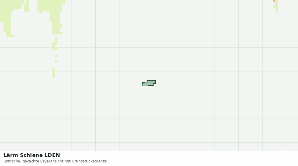Statische Kartenansicht: Lärm Schiene LDEN