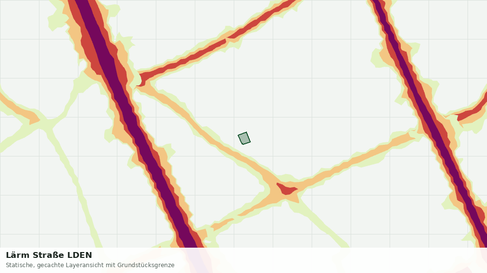 Statische Kartenansicht: Lärm Straße LDEN