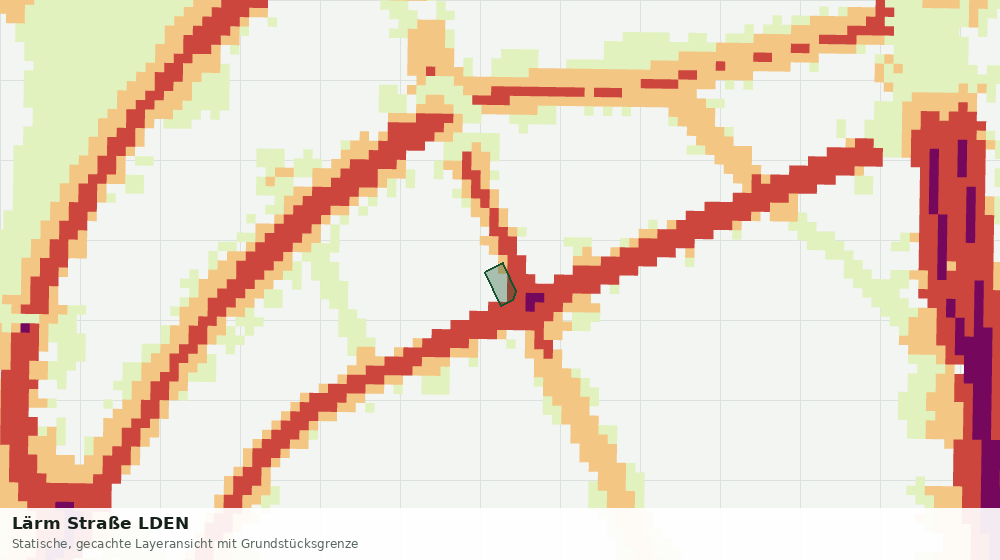 Statische Kartenansicht: Lärm Straße LDEN