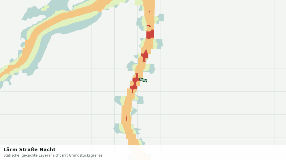 Statische Kartenansicht: Lärm Straße Nacht