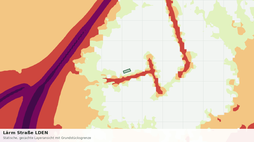 Statische Kartenansicht: Lärm Straße LDEN