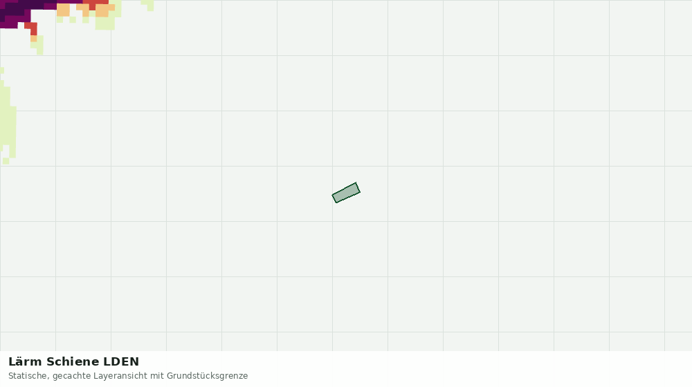 Statische Kartenansicht: Lärm Schiene LDEN