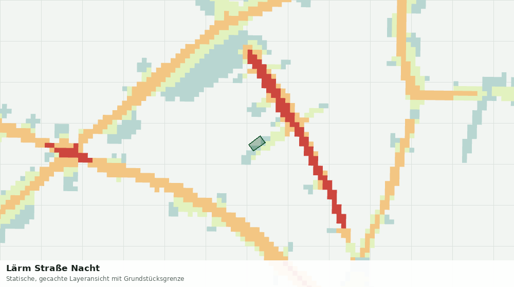 Statische Kartenansicht: Lärm Straße Nacht