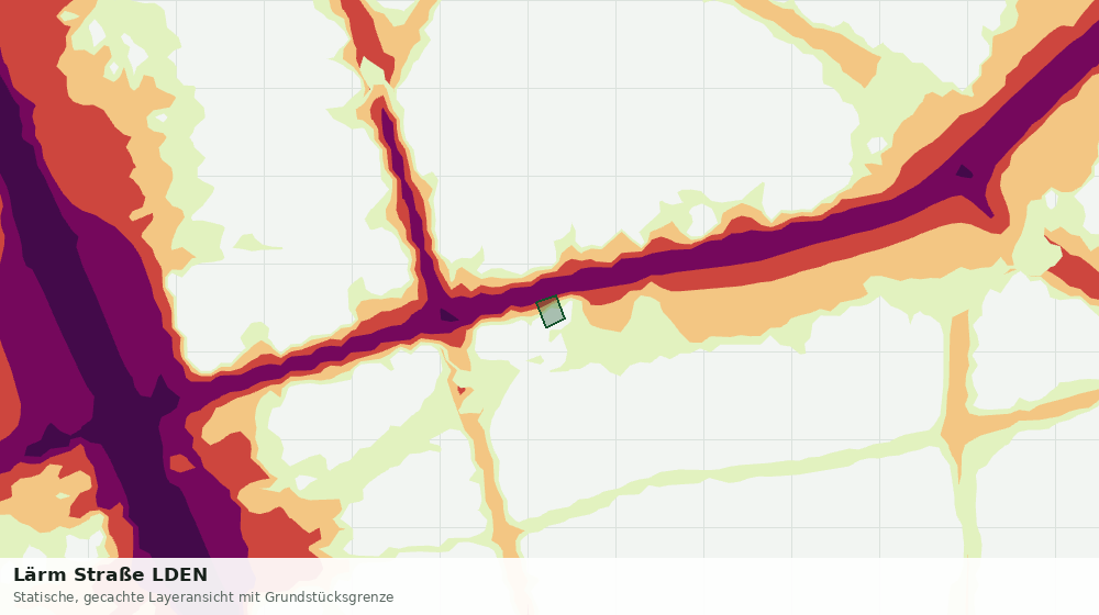 Statische Kartenansicht: Lärm Straße LDEN