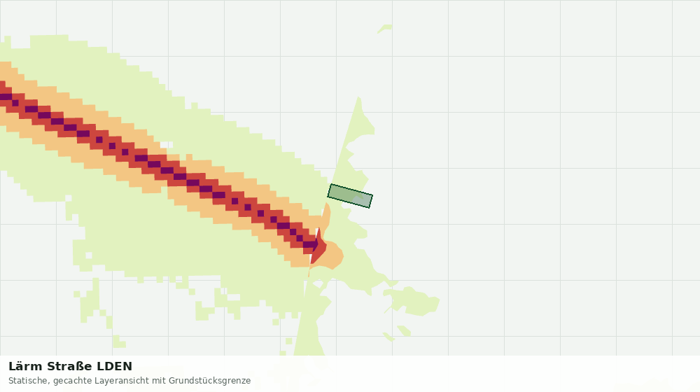 Statische Kartenansicht: Lärm Straße LDEN