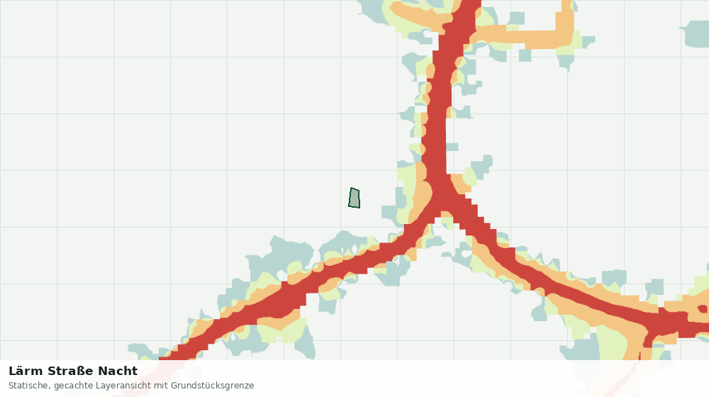 Statische Kartenansicht: Lärm Straße Nacht