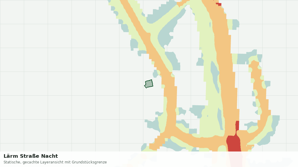 Statische Kartenansicht: Lärm Straße Nacht