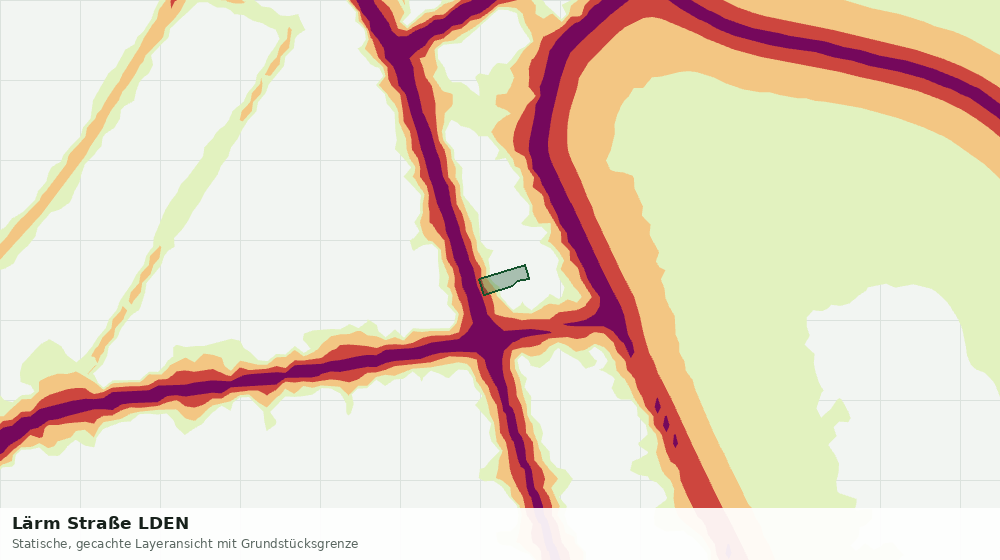Statische Kartenansicht: Lärm Straße LDEN