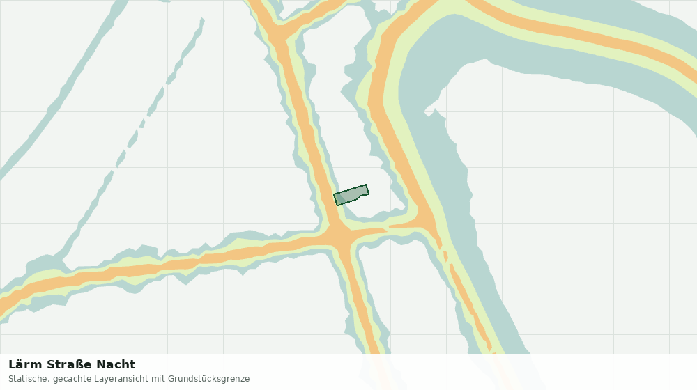 Statische Kartenansicht: Lärm Straße Nacht