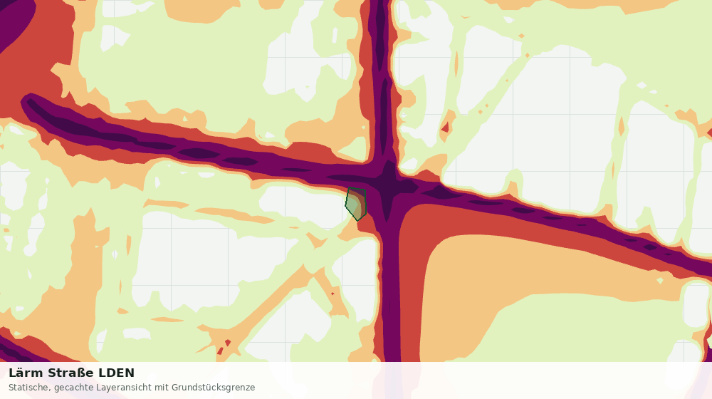 Statische Kartenansicht: Lärm Straße LDEN