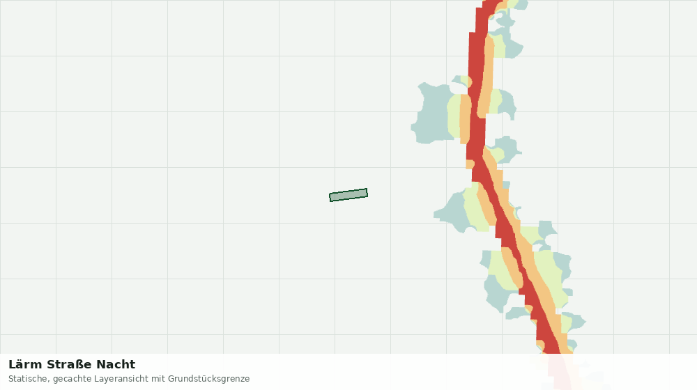 Statische Kartenansicht: Lärm Straße Nacht